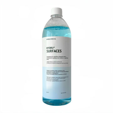 Hydru Surfaces disinfectant bottle for surface cleaning.