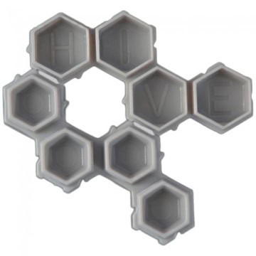 Hive Caps Soldier Bee Grey tattoo ink caps for tattoo supplies.