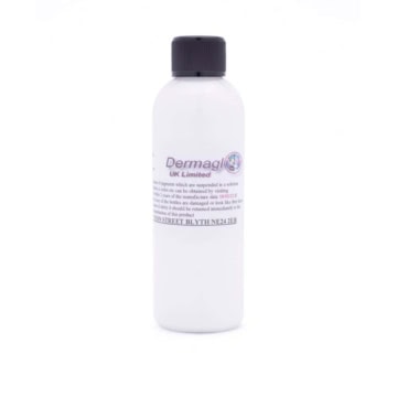 Dermaglo White 50ml tattoo ink bottle for professional use.