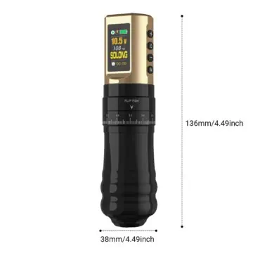Solong E96 - Black & Gold 9 solong e 96 wireless tattoo machine