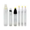 Set of refillable stencil lettering markers for tattoo design.