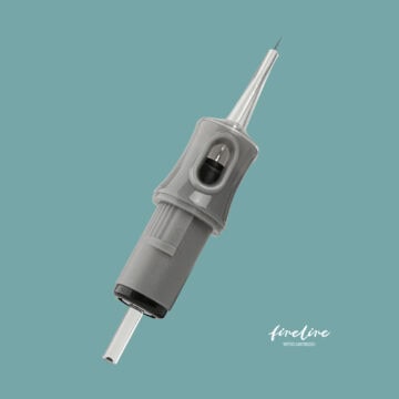 Fineline round liner tattoo cartridge 0.18 for precise tattooing.