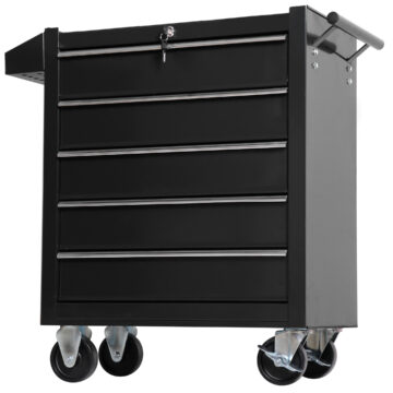 Tattoo workstation with 5 drawers for organized tattoo supplies.