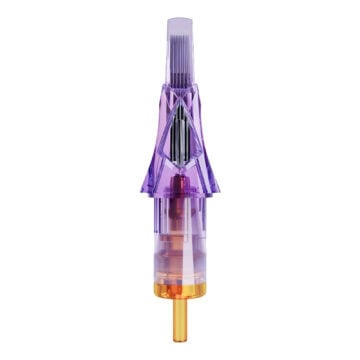 Tattoo needle AVA Arrow Curved Magnum 0.30 for professional tattooing.