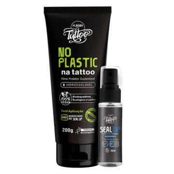 No Plastic tattoo film and seal up spray for tattoo protection.