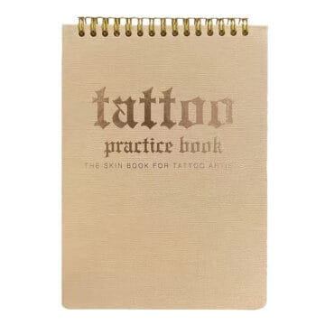 Tattoo practice book for tattoo artists and enthusiasts.