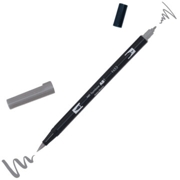 Tombow ABT-N55 marker in Cool Gray 7 with swatches.