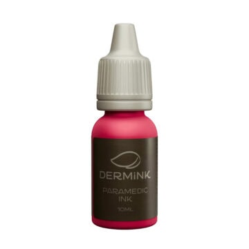 Pink Dermink Desejo 10ml tattoo ink bottle for professional use.