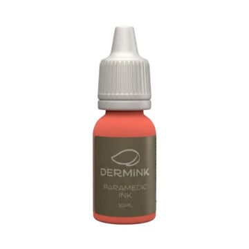 Dermink Pêssego Rose tattoo ink 10ml for professional tattooing.