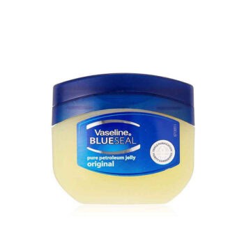 Vaseline Blue Seal 100ml petroleum jelly for tattoo care and skin protection.