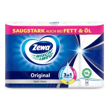 Zewa Wisch&Weg Original toilet paper pack for cleaning and hygiene.